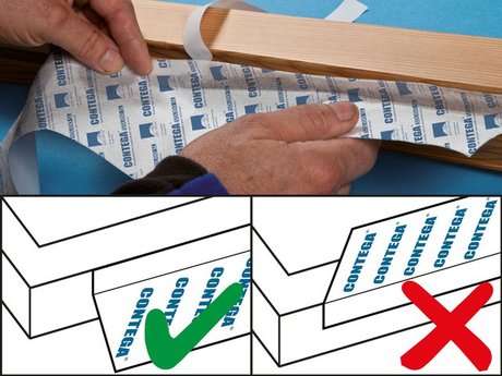 2. Stick to the head of the frame