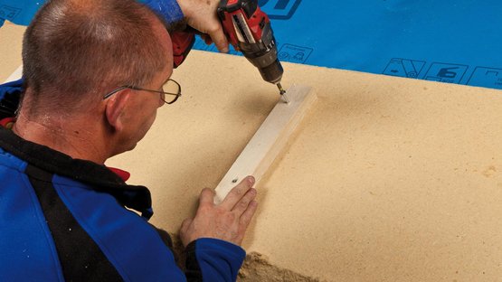 16. Install insulation over the surface