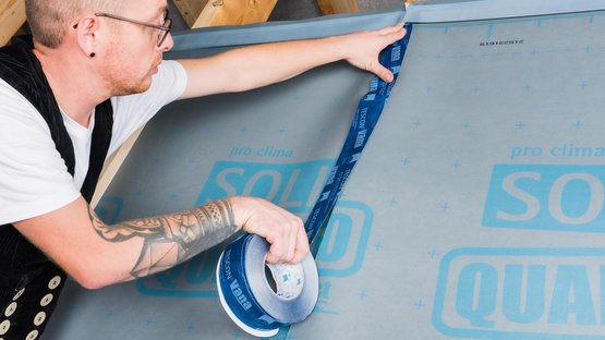 4. Tape end-to-end joints