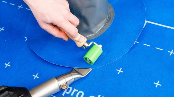 3. Weld the grommet to the membrane